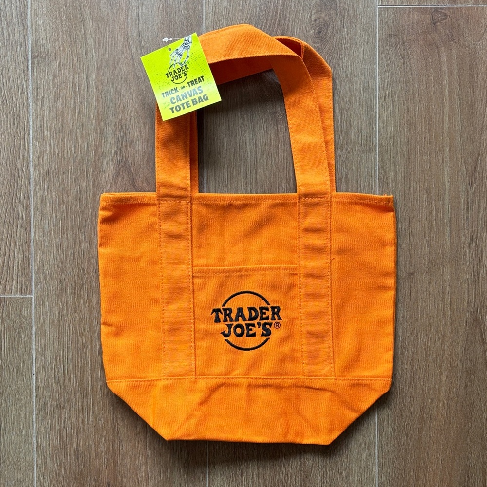 Trader Joe’s Mini Halloween Tote | Orange & Black | Limited Edition